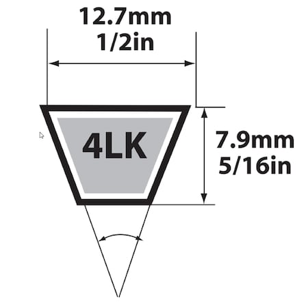 V BELT 1/2 X 71